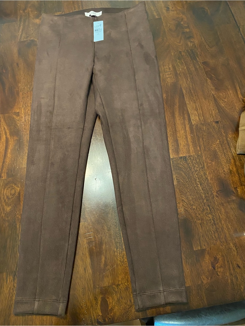 NWT LOFT Brown Faux Suede Women's Pants